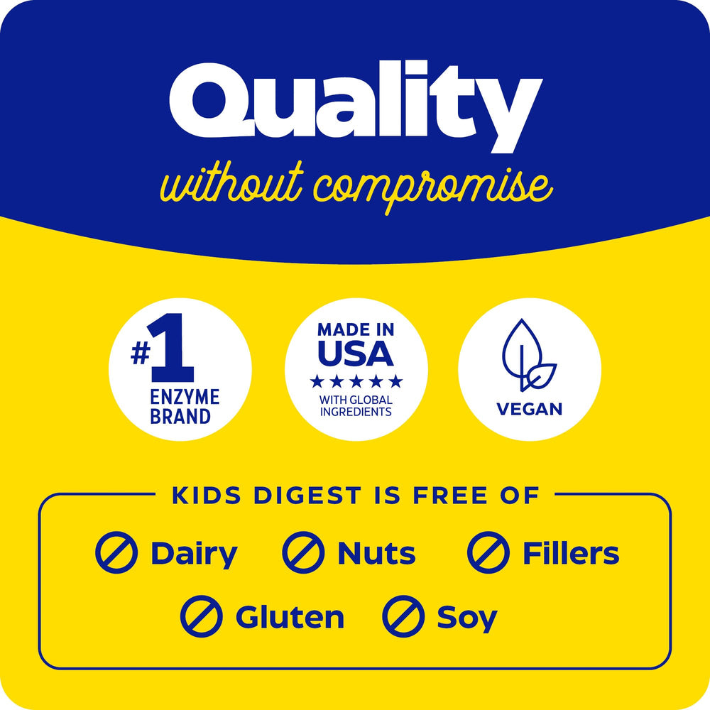 Nutrition label and ingredients of Kids Digest