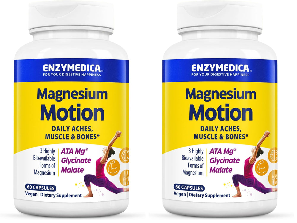 Front view of Enzymedica Magnesium Motion bottle