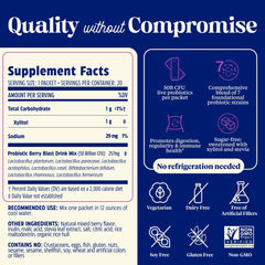 Illustration of digestive and immune support with SubCulture Berry Blast