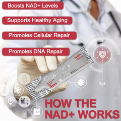 Visual representing cellular energy and anti-aging benefits