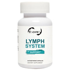 Product label with dosage information for EOCUTE Lymph System Support