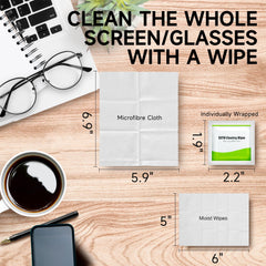 Compatibility for eyeglasses, phones, tablets, cameras