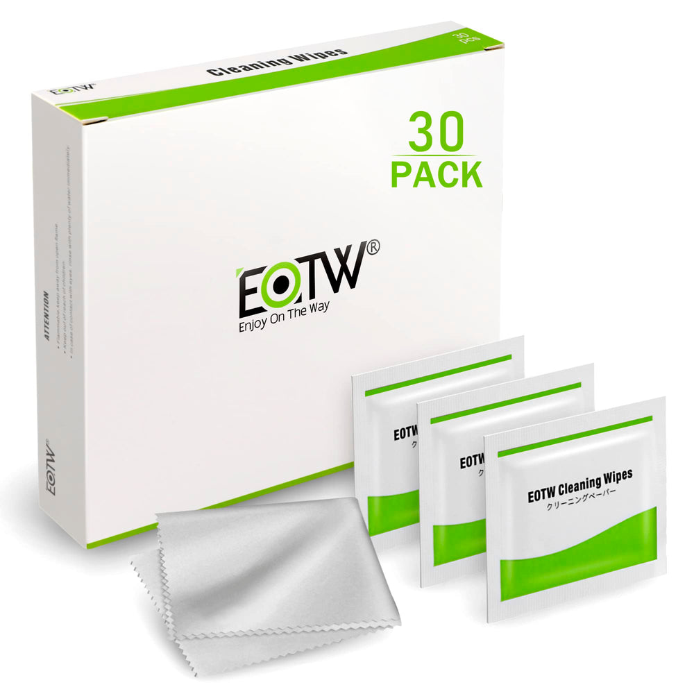 Front view of EOTW Screen Wipes pack (30 wipes)