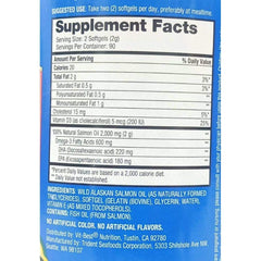 EPA and DHA omega-3 content in salmon oil