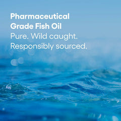 Label showing EPA 800 mg and DHA 400 mg per serving