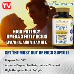 Per-serving EPA 800mg and DHA 600mg composition