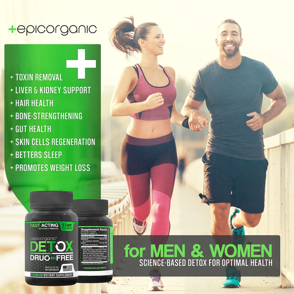 Capsule of Epic Organicum detox supplement close-up