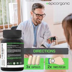 Another close-up of Epic Organicum detox capsules