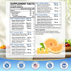 Eqeeken GLP-1 Gummies gut-health scene conveys balanced microbiome ambiance