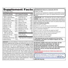 Close-up of vitamins and bottle for Equate 50+ multivitamin