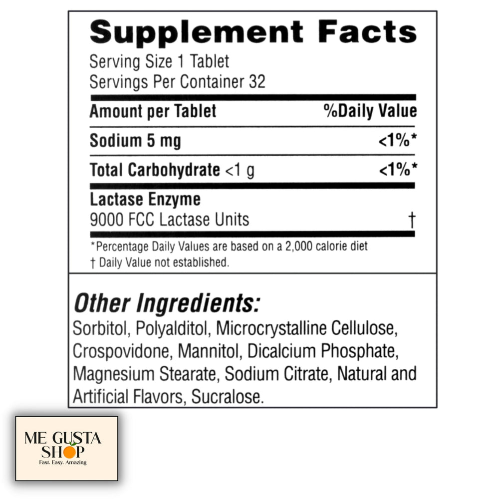 Pill organizer included with Equate dairy relief chewables