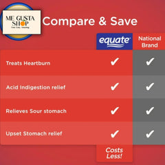 Side view of 32 count dairy relief chewables by Equate