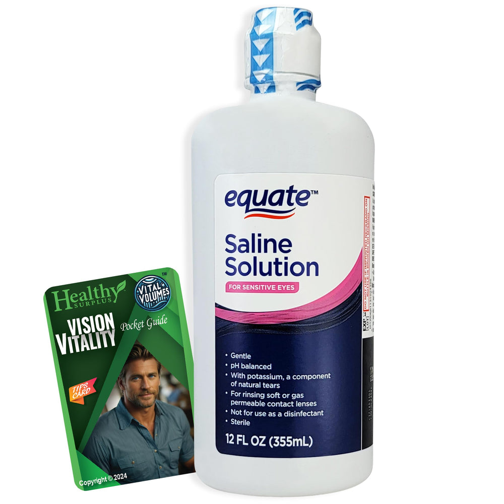 Equate Saline Solution 12 Oz bottle