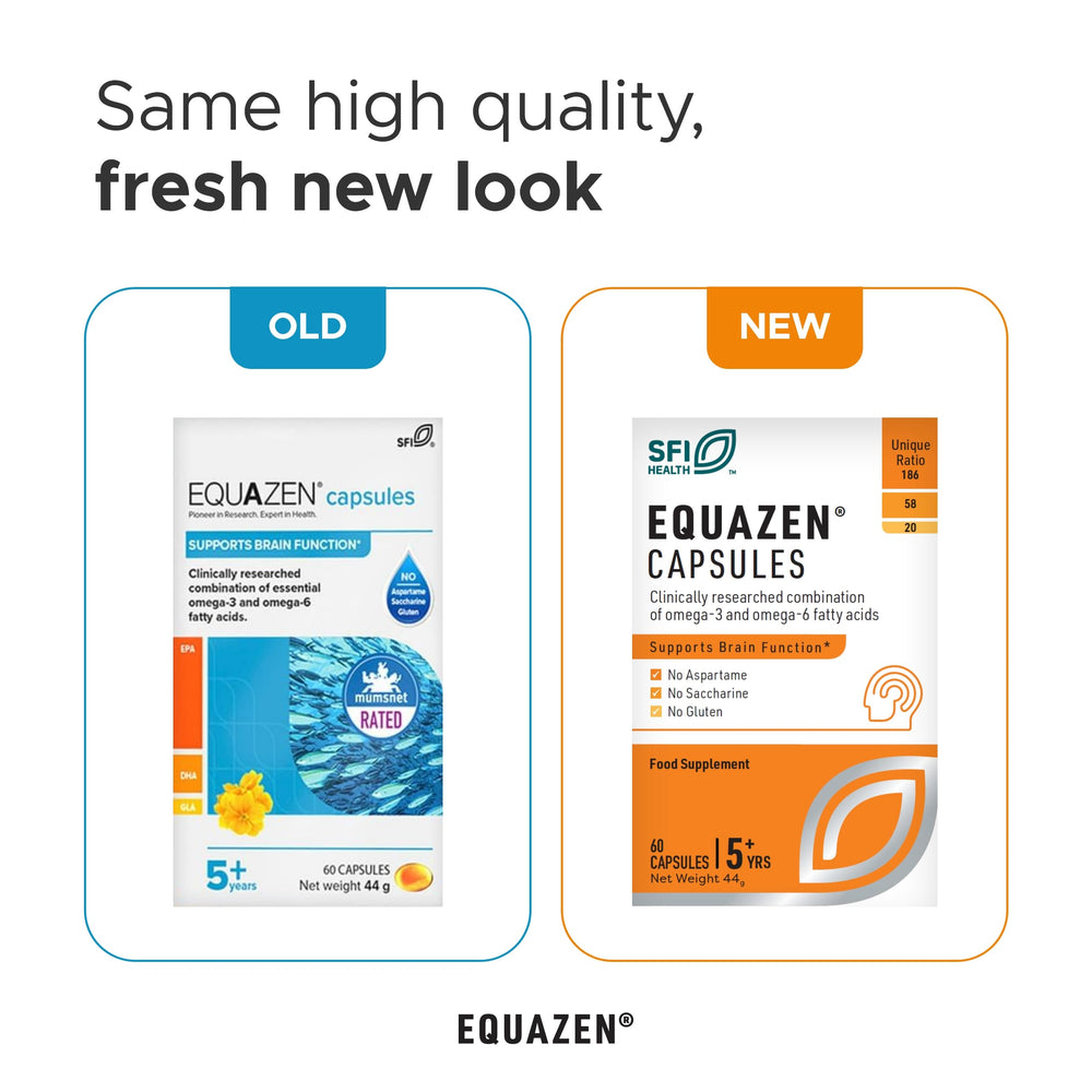 Equazen Eye Q 60 capsules bottle side view