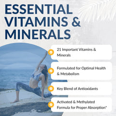 Lifestyle image showing the multivitamin as part of daily routine