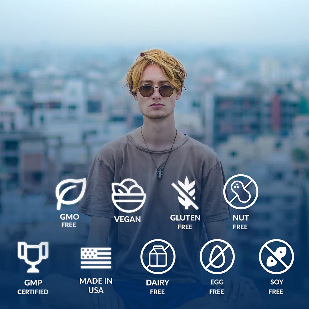 Person taking capsules on the go