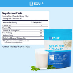 Packaging image of Equip Foods Grass Fed Collagen Powder