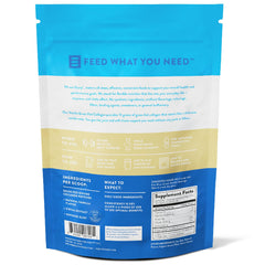 Nutrition facts panel for Equip Foods Grass-Fed Collagen Powder Vanilla