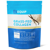 Equip Foods Grass Fed Collagen Powder Vanilla tub - front view