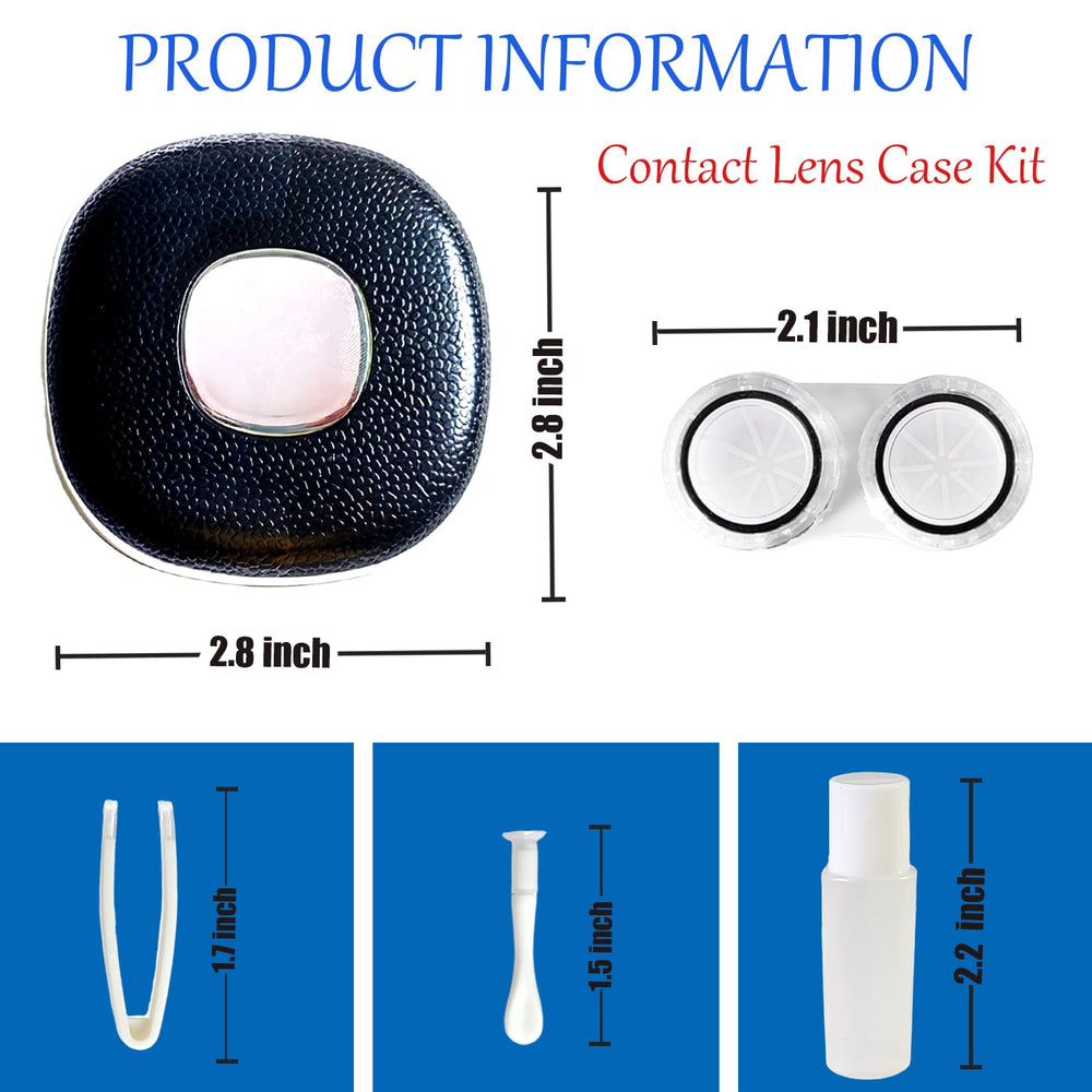 Tweezer and mirror in Erewa contact lens case kit