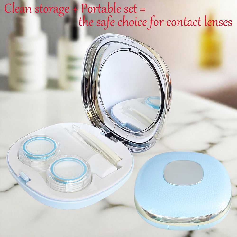 Travel-friendly compact lens case size