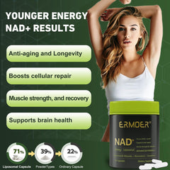 Two capsules representing daily serving for sustained energy