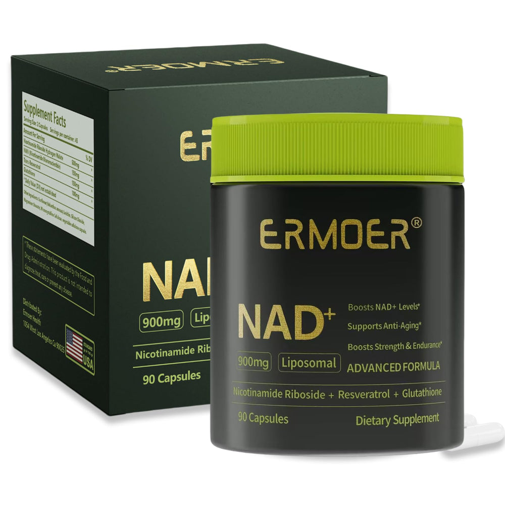 ERMOER NAD Liposomal Nicotinamide Riboside 900mg front view
