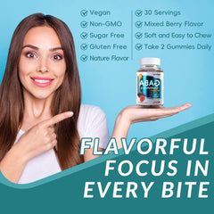 Nutrition facts panel for ESSENJOYY GABA Gummies