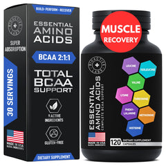 120-count EAA BCAA pills bottle