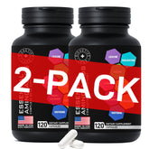 Bottle of Essential Amino Acids Complex vegan BCAA and EAA supplement