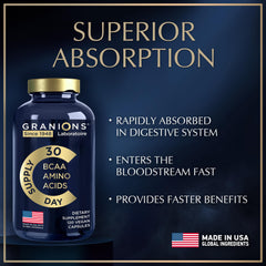 Lifestyle concept with amino acids supplement for daily wellness