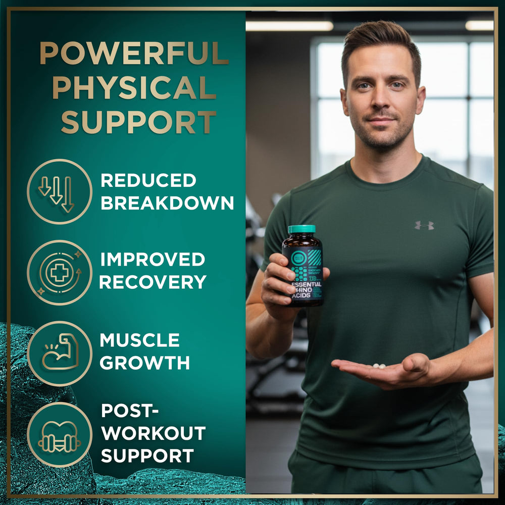 Close-up of L-Leucine, L-Isoleucine, L-Valine ingredients