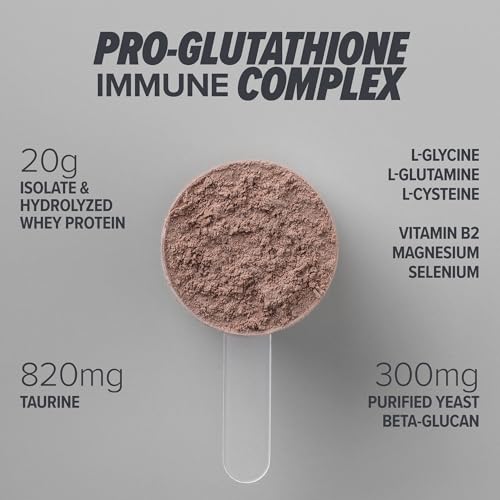 Essential Nutrition Immuno Whey ingredients panel highlights amino acids and beta-glucan