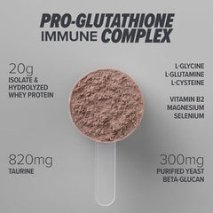 Essential Nutrition Immuno Whey ingredients panel highlights amino acids and beta-glucan