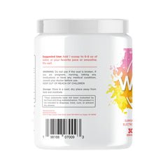 WAETER dissolving powder in water illustrating quick hydration mix.