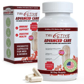 Front view of Essential Source TriActive Biotics Advanced Care bottle with 30 capsules