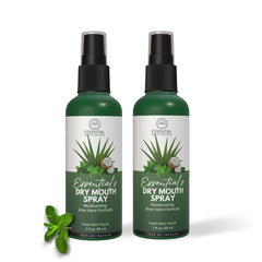 Front view of Essential Sprays Dry Mouth Spray 2-pack bottle