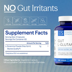 Label highlights gut health support and non-GMO claim