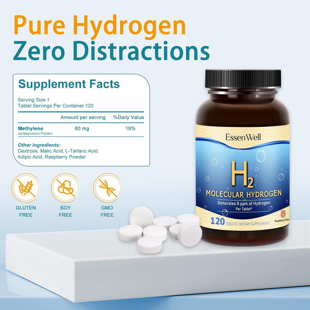 Packaging of EssenWell 120 hydrogen tablets