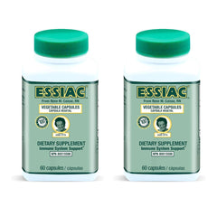 Front view of Essiac Tea capsules, Pack of 2