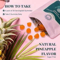 Made in USA emblem on Estaryn Feminine Balance Gummies packaging