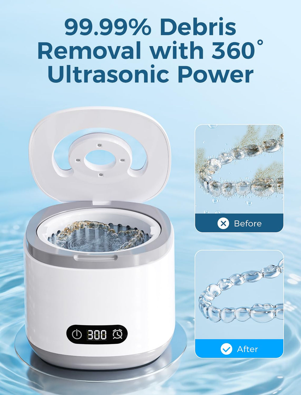 LED digital timer display on Estefanlo cleaner