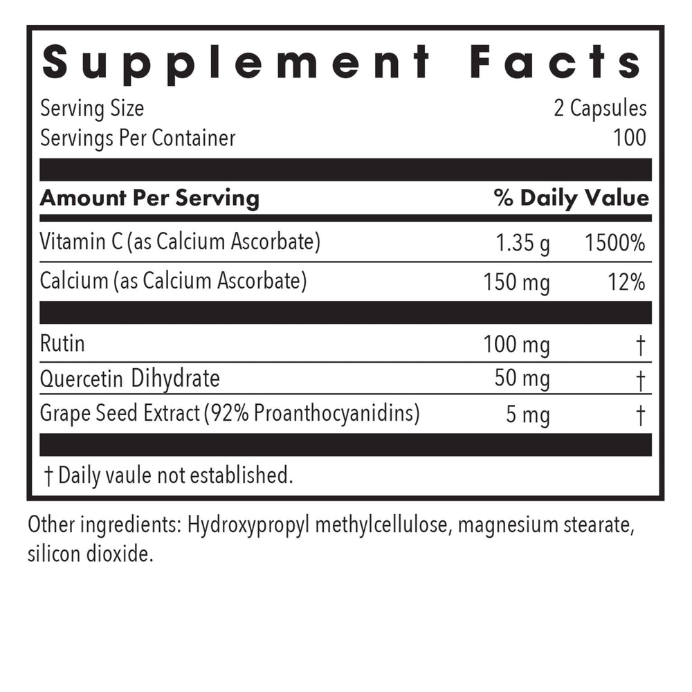 Illustration of Calcium Ascorbate Ester-C with bioflavonoids