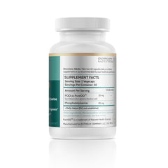 Close-up of ESTHELIV PQQ VegeCaps container