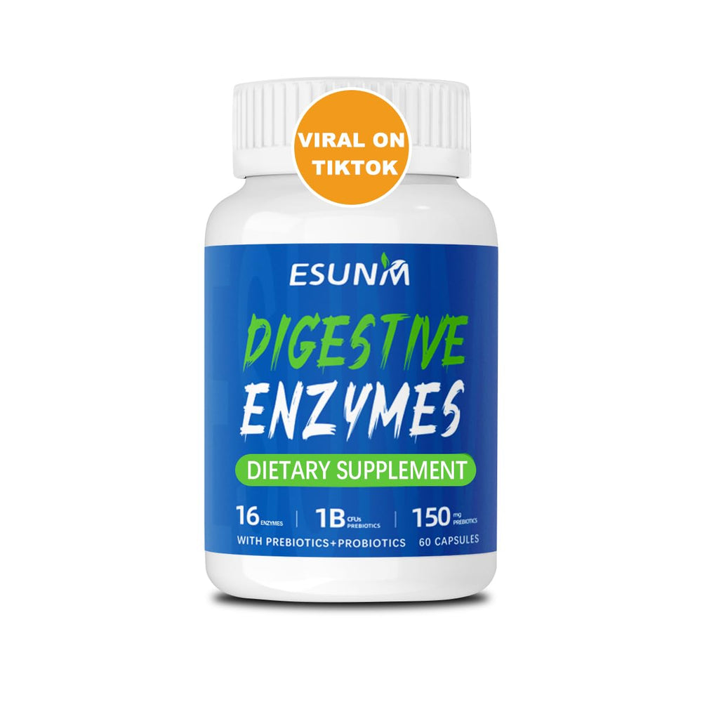 ESUNM Digestive Enzymes bottle and product label
