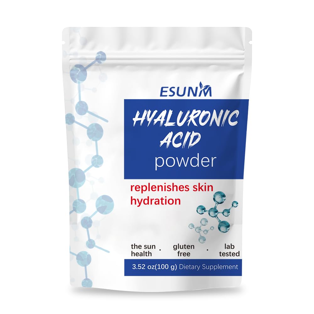 ESUNM Hyaluronic Acid Powder 3.52 oz - front packaging