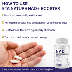 ETANATURE NAD+ with BioPerine illustrating enhanced nutrient absorption