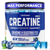 Blueberry eterlower Creatine Monohydrate Gummies bottle