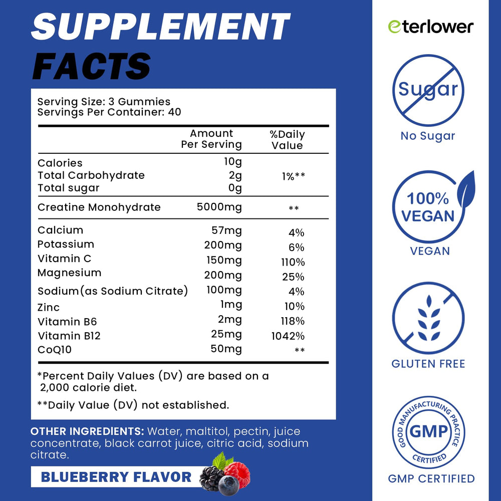 Packaging label showing GMP-certified facility and non-GMO