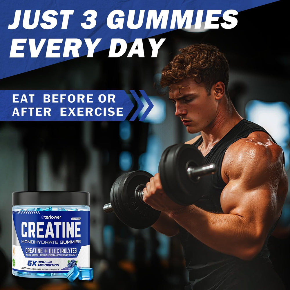 Vegan, sugar-free plant-based creatine gummies